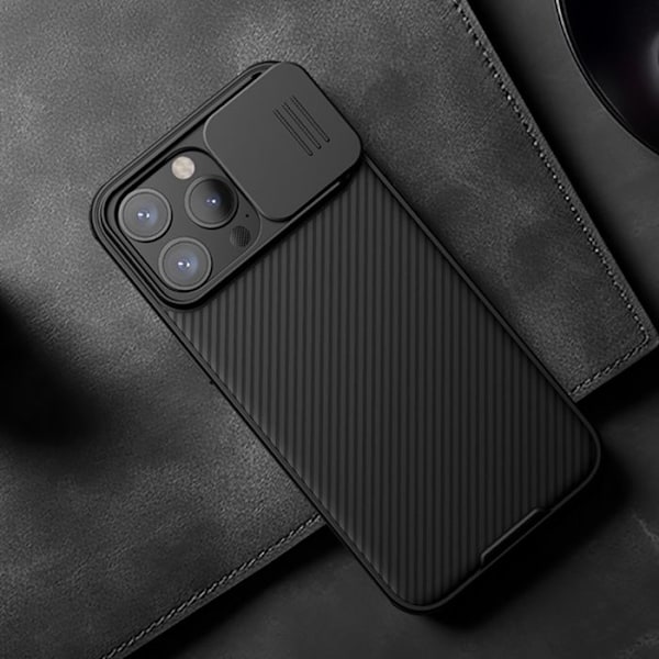 Hård, magnetisk fodral för iPhone 15 Pro Max CamShield PRO Nillkin Svart Svart