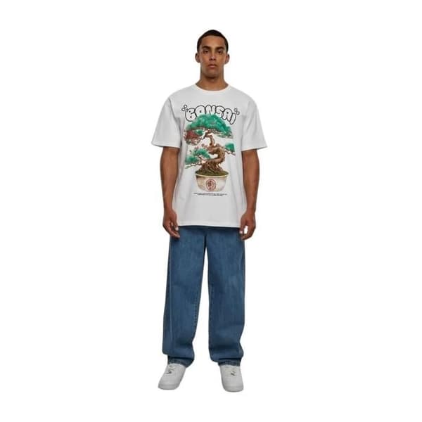 T-shirt oversize Upscale Bonsai Heavy - vit - M