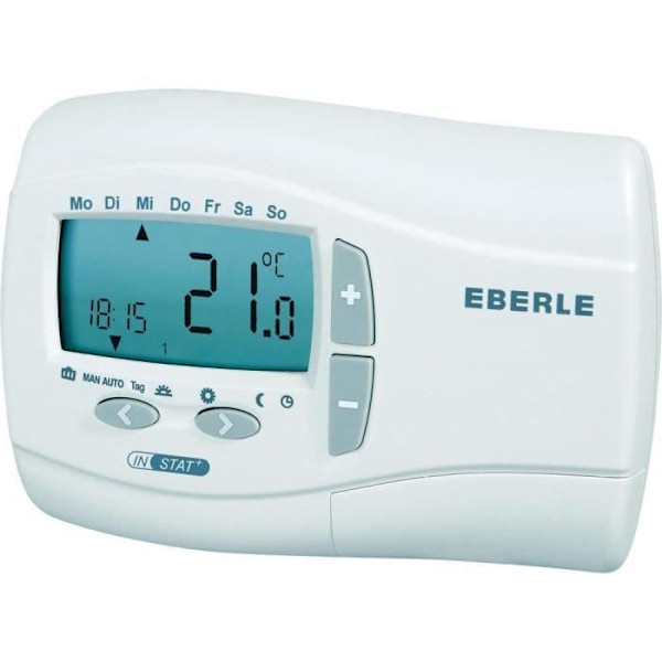 Elektronisk termostat - EBERLE - Eberle0537 10 291 900 vit - Lämplig för luftkonditionering - Frostskyddsmodell Vit