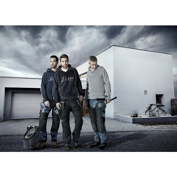 Snickers arbetskläder professionella byxor - 6902 - 0404044 FlexiWork arbetsbyxor med HP, svart, 58 Mörkgrå 36