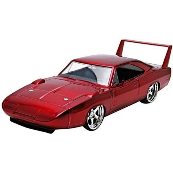Miniatyrfordon - JADA TOYS - Dodge Charger Daytona Fast And Furious 7 - Skala 1/24 - Röd Röd