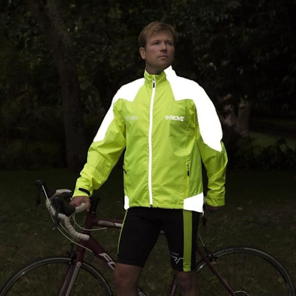 Cykeljacka - Proviz - Nightrider 2.0 - Vattentät - Andningsbar - Gul Gul XS