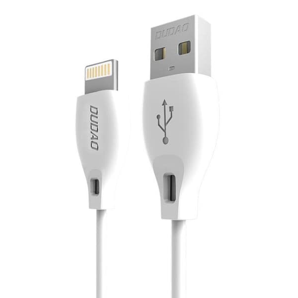 USB-Lightning-kabel för iPhone 2,4 A 1 m Vit