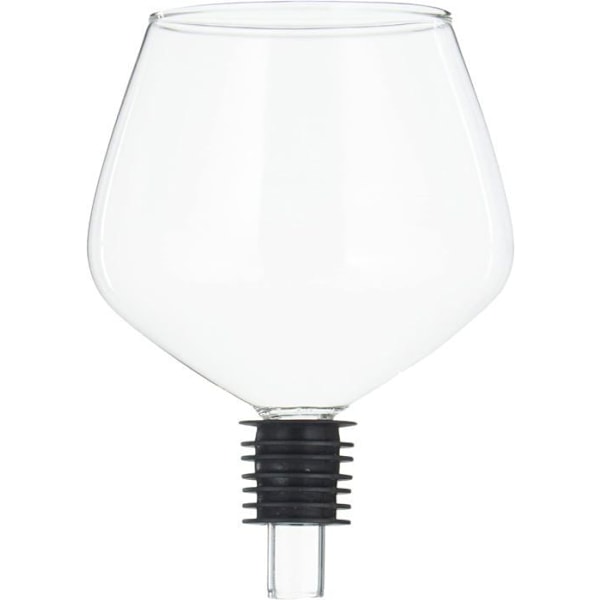 Propp i form av ett vinglas - H 13 cm Transparent