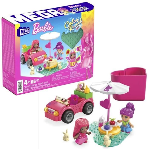 MEGA WONDER BUILDERS- BRB COLOR REVEAL ROAD TR, HKF90 Flerfärgad