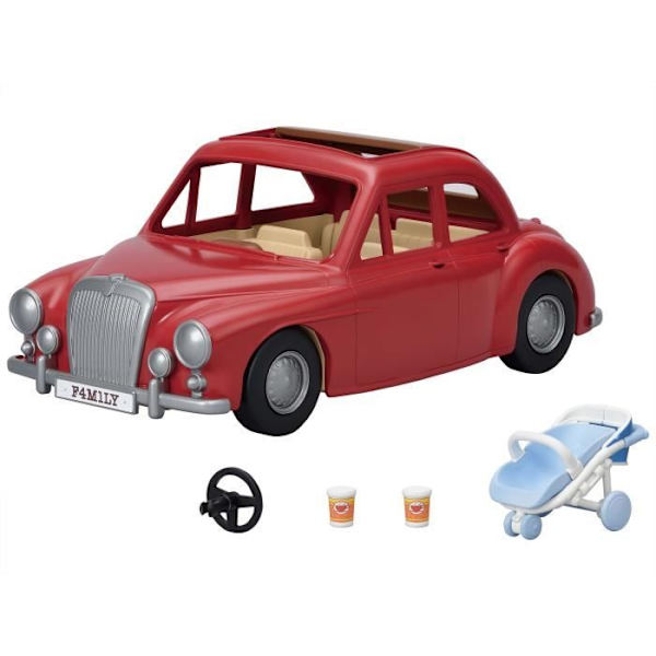Röd 5-sits cabriolet - SYLVANIAN FAMILIES - för dockor från 3 år och uppåt Flerfärgad