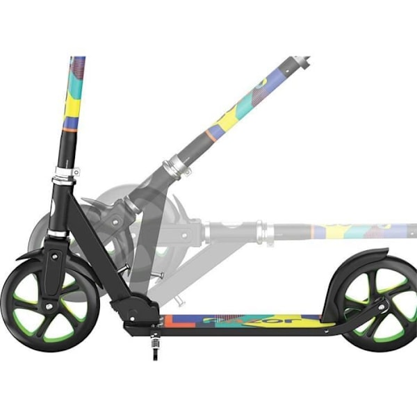 Trottinett - Razor - A5 Lux - Flygplansaluminium - 8-tums hjul - Inbyggda lampor