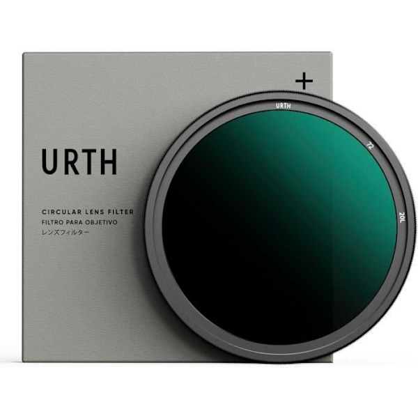 Filtrera ND Variabel - Urth - ND8-128 - 72 mm - 3-7 Steg - SCHOTT glas 20 lager