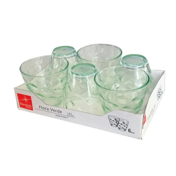Gobelet - FLORA - 26CL - Grön - Glas - Set om 6 Grön