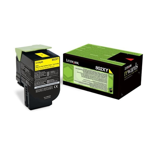 Lexmark Toner 80C2XY0 gul tonerkassett - Räcker upp till 4000 sidor