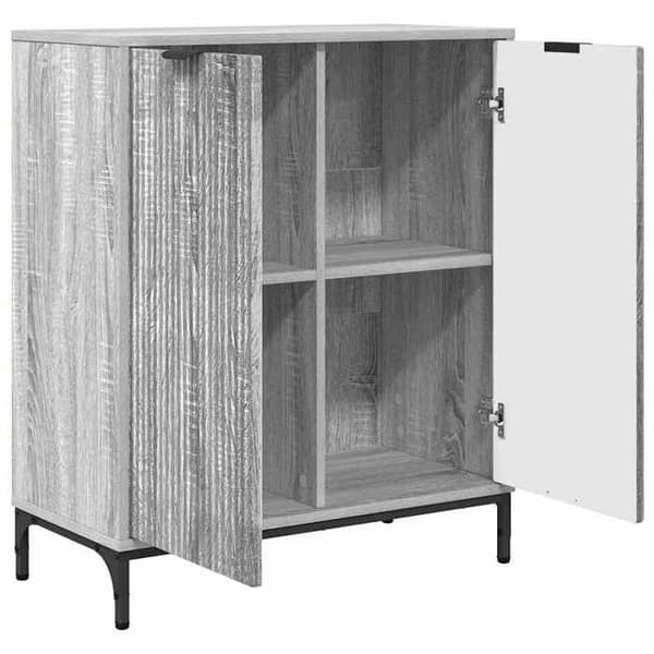 vidaXL Buffé Grå Sonoma 69,5 x 33 x 82 cm Ingenjörsträ 883430