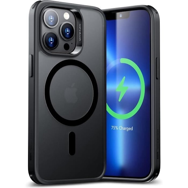 Grundläggande fodral - ESR - iPhone 13 Pro - Frostad svart - Helt skydd - Kompatibel med MagSafe Frostade Svart