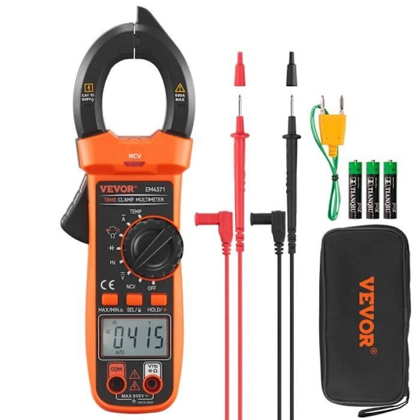 Tångmätare - VEVOR - TRMS Professionell Digital AC DC V/A NCV Multimeter