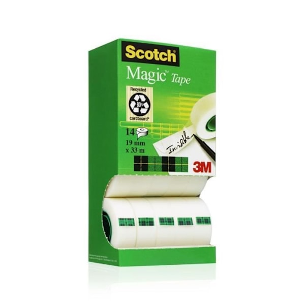 SCOTCH Set med 14 självhäftande rullar Grön