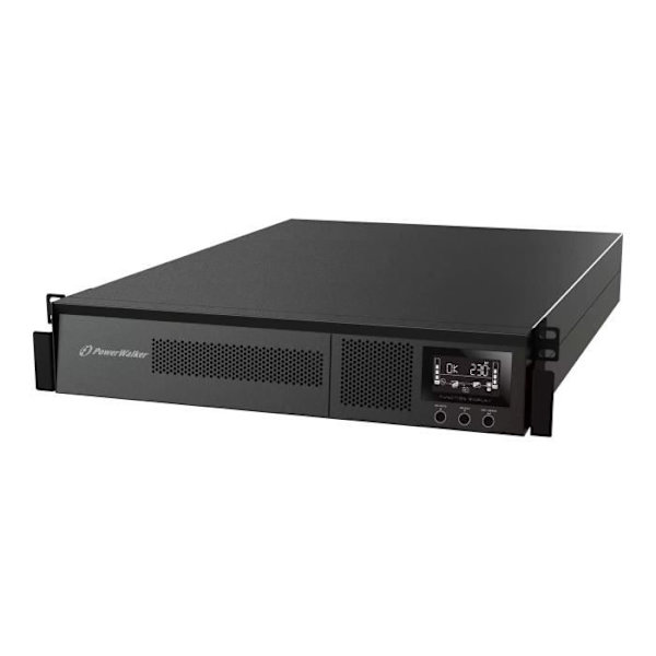 PowerWalker VFI 1000 RMG PF1 Inverter (rackmonterbar - extern) 1000 Watt 1000 VA 7 Ah RS-232, USB-utgångskontakter: 8... Svart