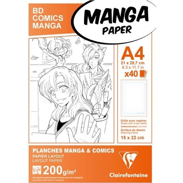 Mangafodral BD/Comic A4 40F G.S. 200g