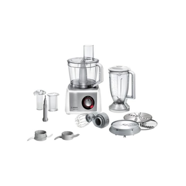 Robot multifunktion - Bosch - MultiTalent 8 MC812S814 - 1250 Watt - Borstat rostfritt stål - Vit