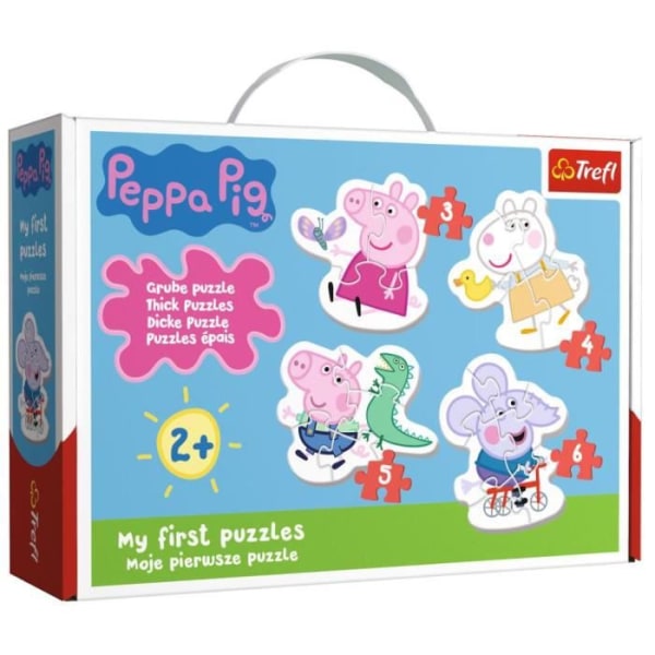 Peppa Pig babypussel - TREFL - Mitt första pussel - 18 bitar - Tecknade serier och serier