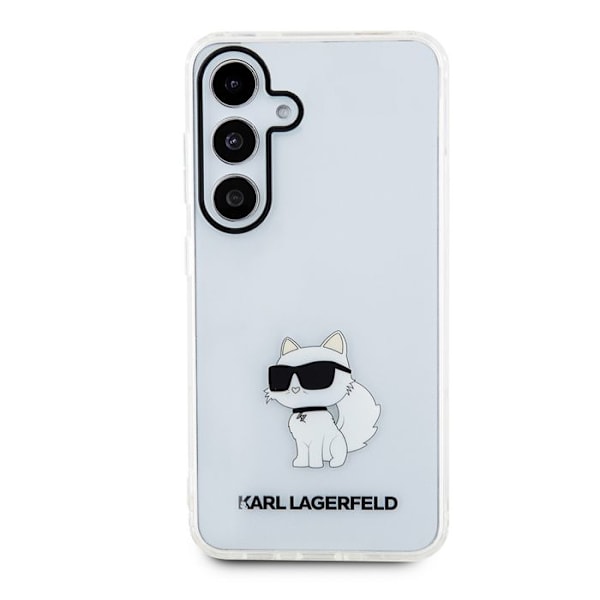 Fodral till Samsung Galaxy S24 - Karl Lagerfeld IML Luxe (KLHHCCS24SHNCHTCT) - Transparent Choupette