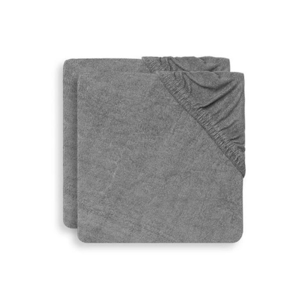 Skötbordslakan i Frotté 50x70cm - Storm Grey - 2 Enheter