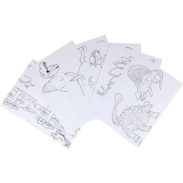 Ritning - CRAYOLA - Lysande ritplatta - Skapa självlysande dinosaurier! Från 6 år Flerfärgad