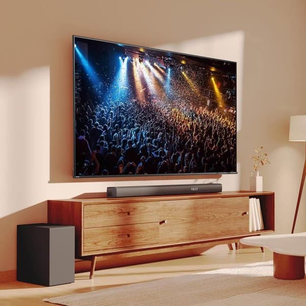 Ljudstång - HISENSE - Trådlös baslåda - Bluetooth - 3.1 CH - Max 480 W Svart