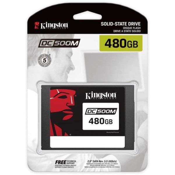 Kingston SSD DC500 2,5" 480 GB Serial ATA III 3D TLC