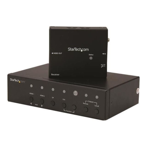 STARTECH Multi-input BaseT HD videoförlängare med integrerad switch - HDMI, VGA, DisplayPort