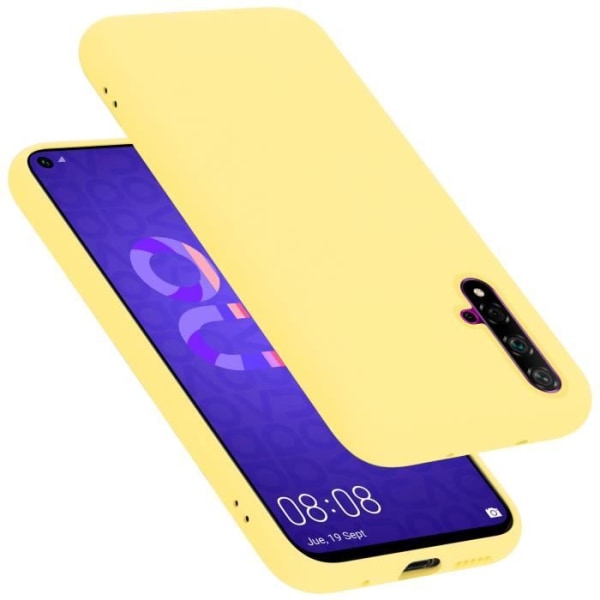 Coque - CADORABO - Honor 20 / 20S / Huawei NOVA 5T - Silikon TPU - Gul - Lätt skydd Gul