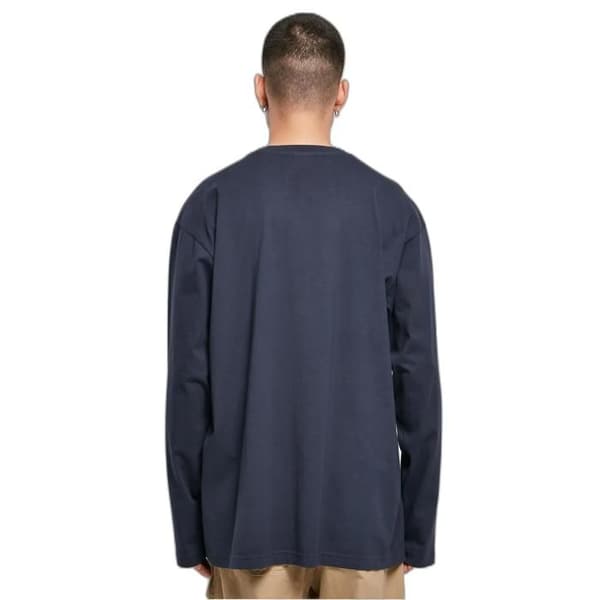 Urban Classics Heavy Garment Dye Oversized långärmad T-shirt - mörkblå - S Mörkblå S