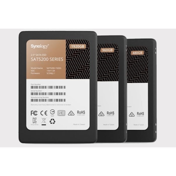 SYNOLOGY SAT5200 7000GB SSD-enhet - SATA - 2,5" - 530 MB/s
