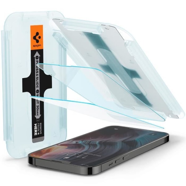 GLASTR Privacy Applicator Skärmskydd i härdat glas för iPhone 13 Pro Max Spigen