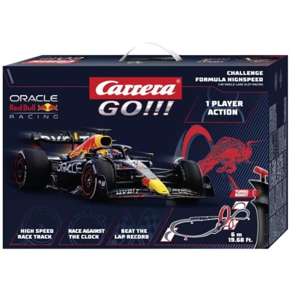 Carrera - Set för nybörjare - GÅ!!! - 2 Red Bull Racing-bilar - Elektriskt racingspel