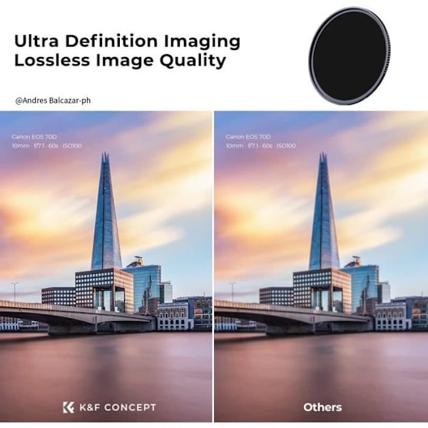ND1000-filter - KF Concept - Nano-X - 77 mm - 10 stopp - Multiresistent beläggning