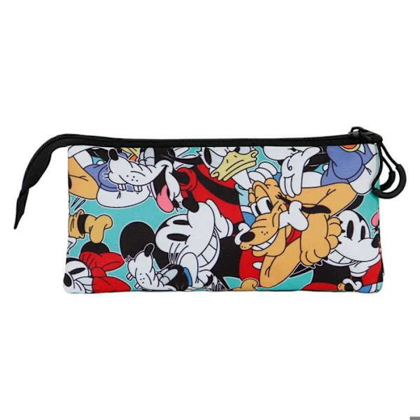 Trousse Triple FAN 2.0 - Disney Mickey Mouse Rutor - Blå - One Size Blå