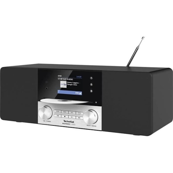 TechniSat DIGITRADIO 3 VOICE Bordsradio DAB+, FM AUX, CD, DAB+, FM, USB batteriladdningsfunktion, utan bar