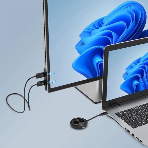 Trådlös HDMI-adapter - Manhattan - 208420 - USB-C - 30 m - 1920x1080