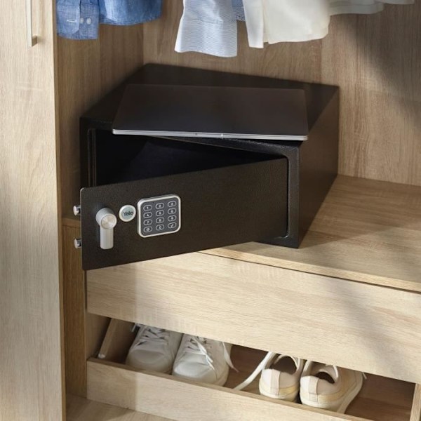 Elektroniskt kassaskåp - YALE - YLV/200/DB2 - Datorformat 24L - 20x43x35cm