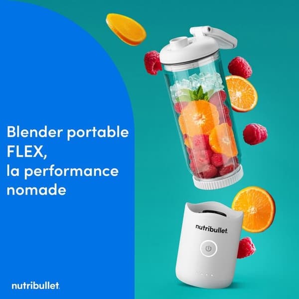 Blender Nutribullet FLEX bärbar - Vit NBP013W