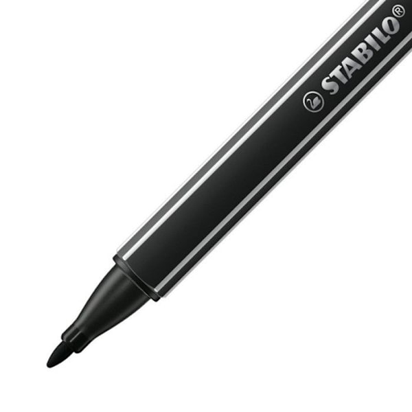 Filtpennor - STABILO - pointMax - 4 färger - medium spets - ultrabeständig Svart, blå, röd, grön