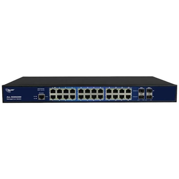 Managed nätverksswitch - ALLNET - A210804 ALL-SG8626M - 26 portar - Gigabit Ethernet