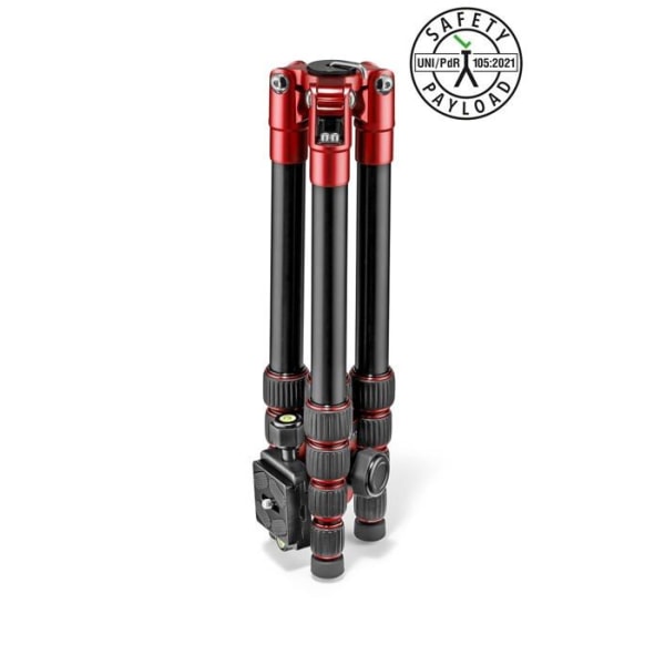 Manfrotto Stativ - MKELES5RD-BH - Stativ, lätt, Element Traveler Small Red ()