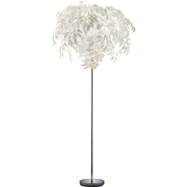 Design leafs designer golvlampa i vitt för vardagsrummet LEAVY