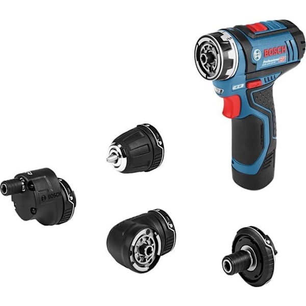 Bosch proffsborr - 06019F600F - GSR 12V-15 FC, Svart, 2 x 2,0Ah batteri/laddare/tillbehör