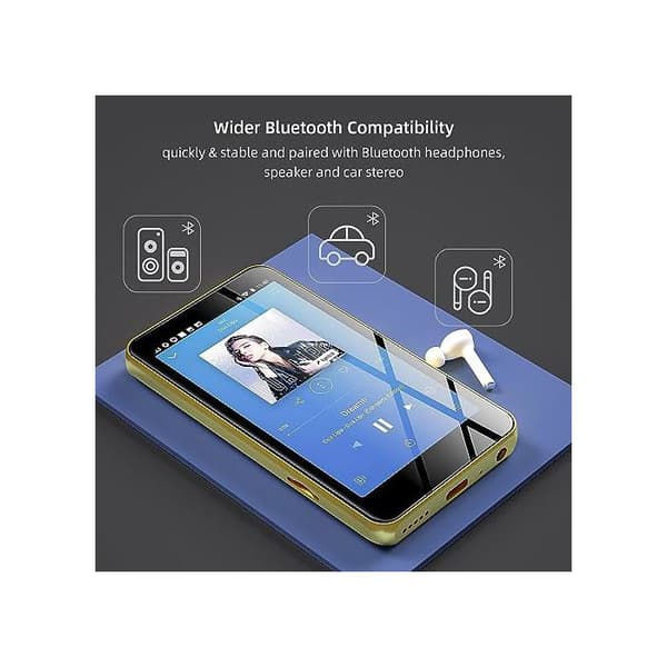MP3-spelare - innioasis - G1 - Bluetooth 4.2 - Wi-Fi - 10,2 cm pekskärm Svart guld
