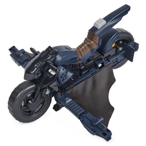 BATCYCLE 2 i 1 Transformerbar - BATMAN - Flygstunt - 30 cm figurer - Från 4 år Flerfärgad