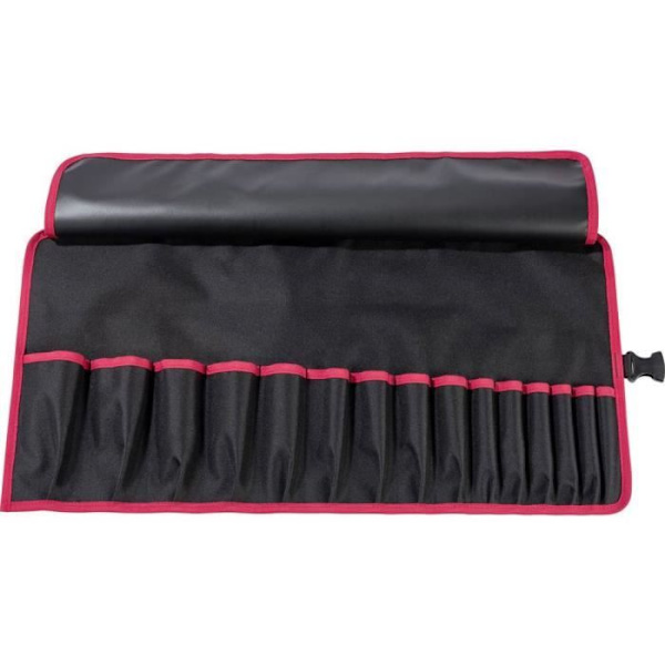 Verktygsväska - Parat - BASIC Roll-Up Case - Svart - Mått 670x330x5 mm - Oinredd svart röd