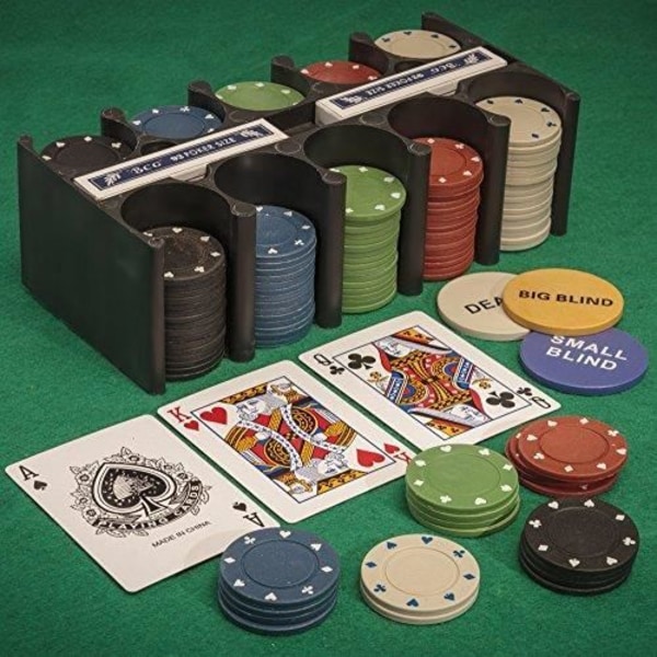 Poker set - TOBAR - 21974 - Jetonger, kort och matta - För vuxna - 2 spelare eller fler