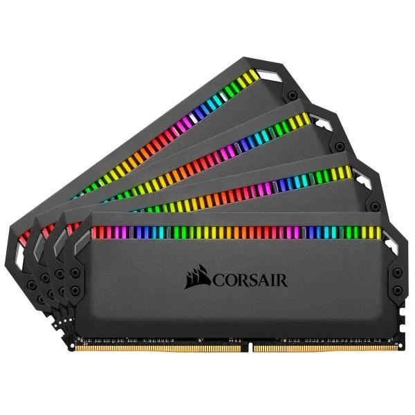 CORSAIR DDR4-minne - DOMINATOR PLATINUM RGB - 3200MHz 32GB 2x16GB DIMM RGB LED, 1,35V (CMT32GX4M2C3200C16)