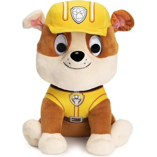 Mjukleksak - PAW PATROL - Ruben - Höjd 25 cm - Yttvättbar - För barn från 12 månader Flerfärgad